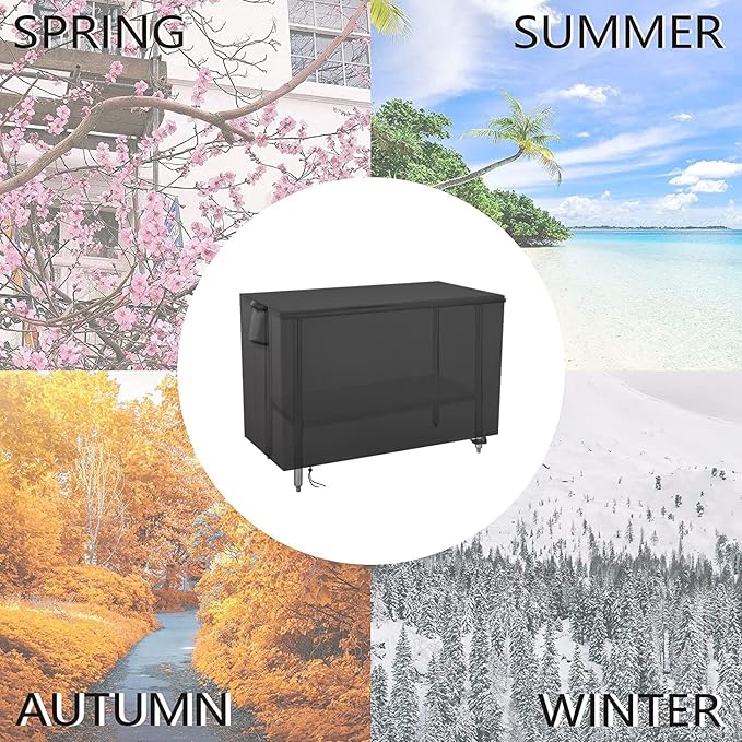 Outdoor Prep Table Cover 72 Inch, Waterproof Patio Stainless Steel Metal BBQ - Image 7