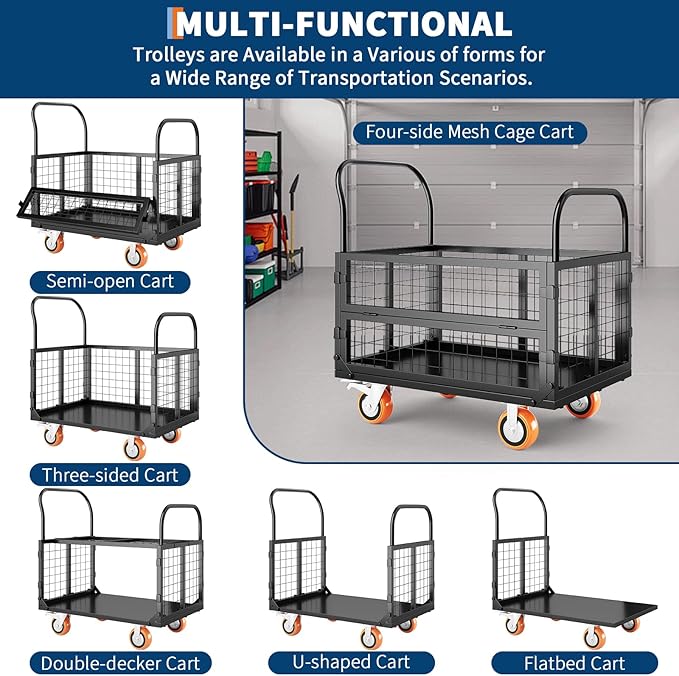 6in1 Foldable Platform Truck Cart - Image 2