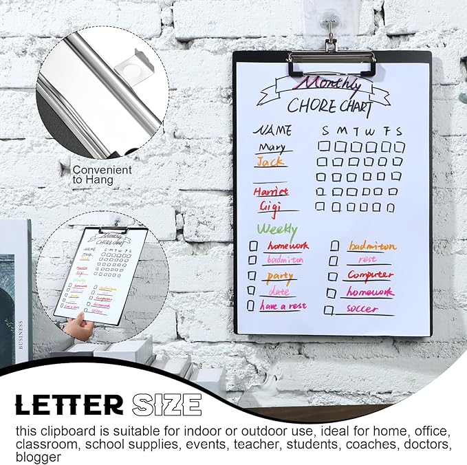 30 Pieces Clipboards, Plastic Clipboards - Image 6
