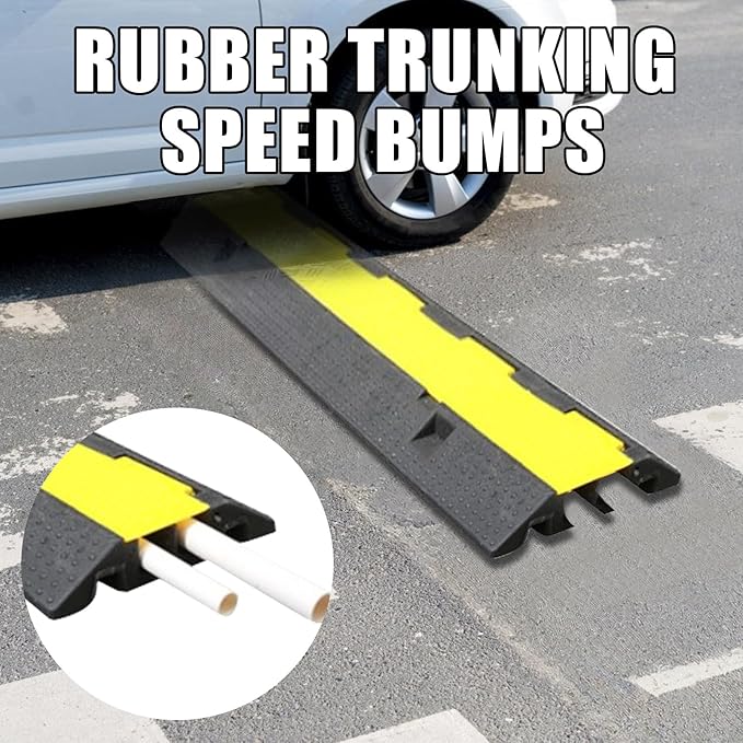 Hose Protector – Rubber Traffic Cord Ramp, Weather-Resistant Heavy-Duty Cable - Image 3