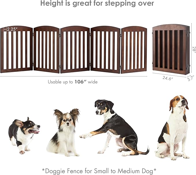 SPIRICH 120" Extra Wide 28" Tall Dog Gate Indoor, Dog Gates - Image 5