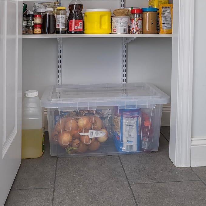 CX 4-Pack 60 Qt Heavy Duty Clear Storage Container - Image 2