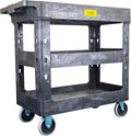 550lb Capacity Heavy Duty Plastic Utility Cart 34-1/2" L x 16-3/4" W by PakeHandlingTools