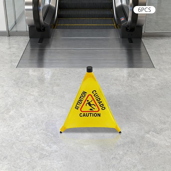 6 PCS Pop up Wet Floor Sign - Image 9