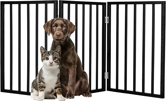 Pet Gate - 3-Panel Indoor Foldable Dog Fence by PETMAKER