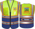 Personalized High Visibility Reflective Safety Vest Custom Your Text Protective by DOBYYUNZHEN