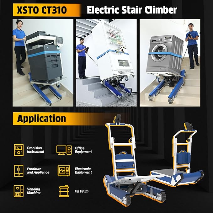 Heavy Duty Powered Track Stair Climbing Hand Truck, 683 LBS Load Crawler Stair - Image 5