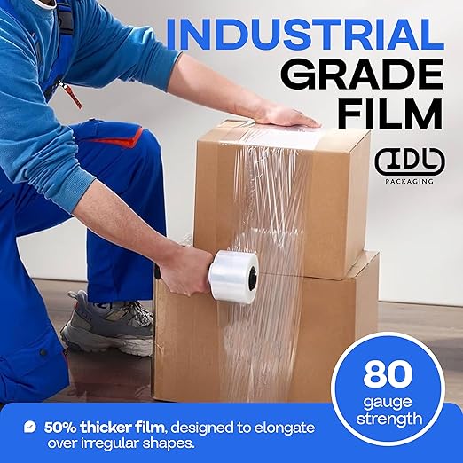 IDL Packaging F-31-8 Packaging 3" x 1000' Hand Bundling Stretch Film - Image 6