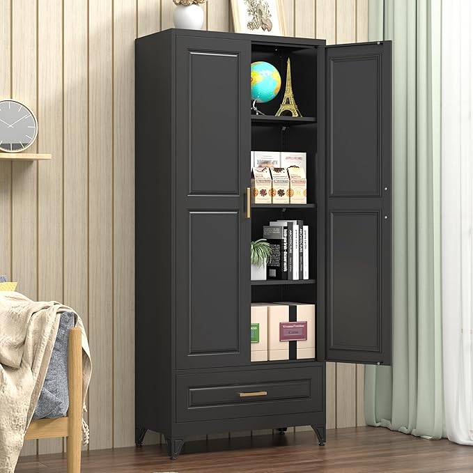 Kitchen Pantry Cabinet, Metal Storage Cabinets - Image 8
