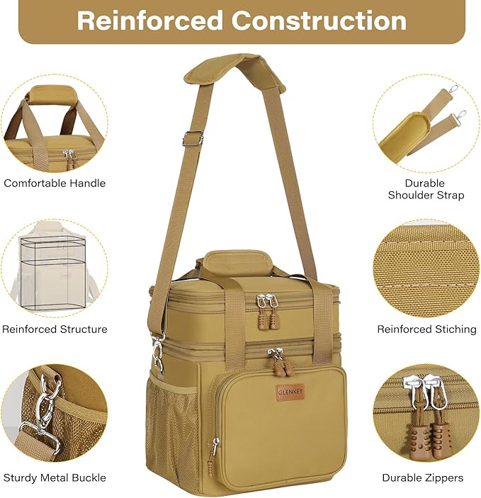 Expandable Large Lunch Box, Insulated Heavy Duty Lunch Bag Waterproof Leakproof - Image 6