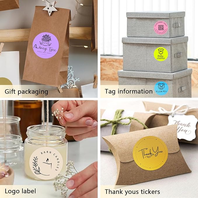 3 X 3 Inch Round Thermal Labels Circle Color Coding Labels Printable Waterproof - Image 6