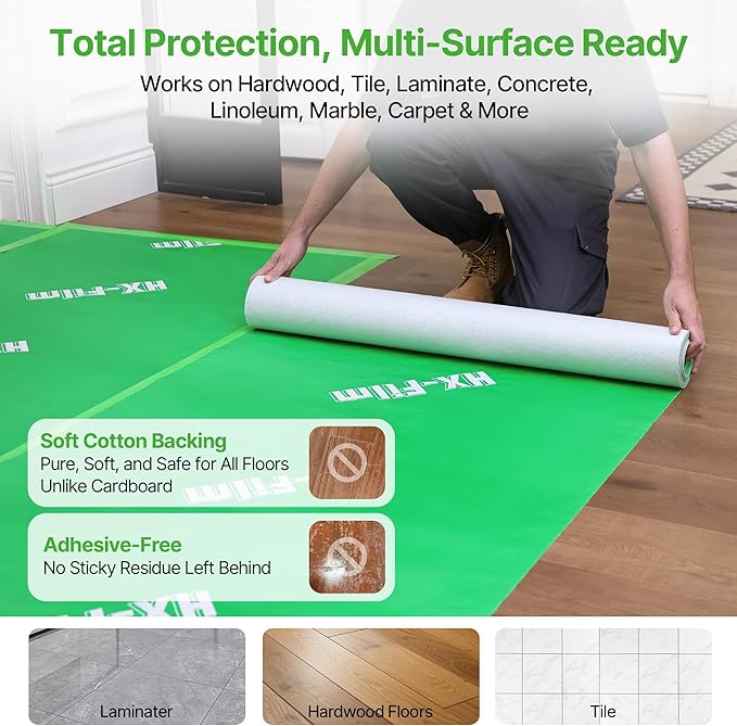 39" x 50' Heavy-Duty Floor Protection | Construction Grade Carpet Protector | - Image 8