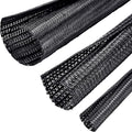 Boao 3 Pieces Cord Protector Wire Loom Tubing Cable Sleeve Split Sleeving by Boao