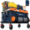 220L Collapsible Wagon Cart Foldable, Utility Carts by Unknown