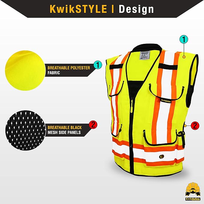 KwikSafety - Charlotte, NC - GODFATHER Safety Vest ANSI OSHA - Image 2