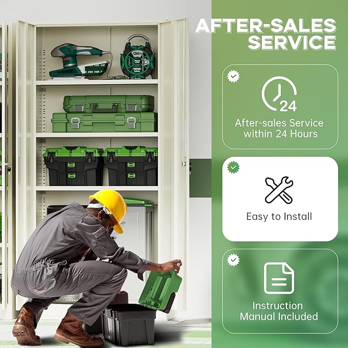 INTERGREAT Metal Storage Cabinet, Storage Locker - Image 6