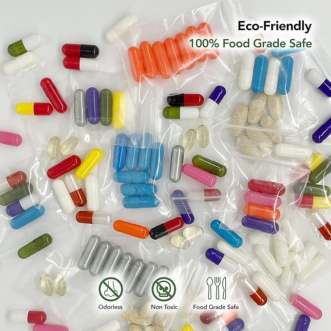 3 x 5 Inch Resealable Plastic Bags 1000 Pack — Clear Reclosable Zipper Seal Bags - Image 5