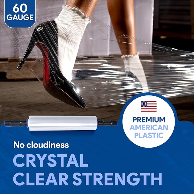 International Plastics Co. 15" Plastic Stretch Film Wrap - Image 5