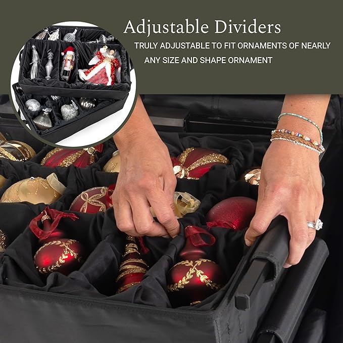 - Adjustable Organizer Holds 120 Ornaments up to 4 Inches Tall by Nearly Any - Image 4
