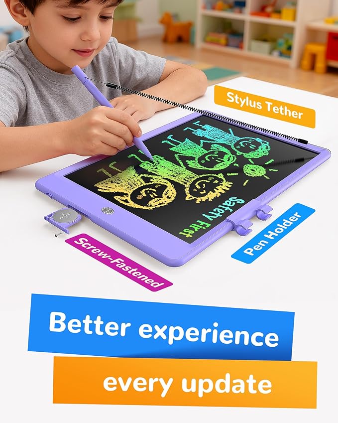 KOKODI LCD Writing Tablet, 10 Inch Colorful Toddler Doodle Board Drawing Tablet - Image 3