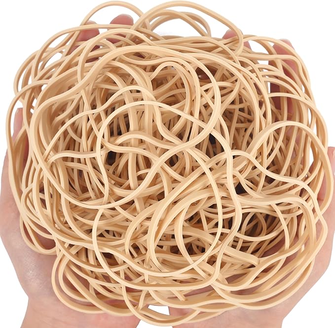 Rubber Bands 150Pcs 4.8inch Big Elastic Rubber Band Beige Large Rubber Bands - Image 5
