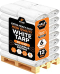 Heavy Duty White Poly Tarp 50' X 50' by XposeSafety