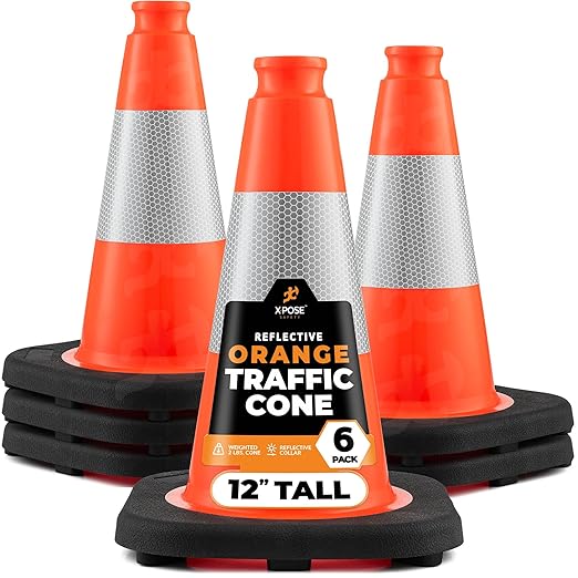 Xpose Safety 12 Inch Orange Traffic Cones by XposeSafety