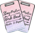 Pink Glitter Clipboard with Storage & Pen Holder by BVCLKJPOI