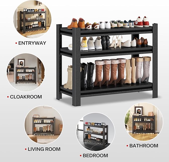 Storage Shelves, Garage Metal Shelving Unit, Adjustable, Double-Layer Column - Image 7