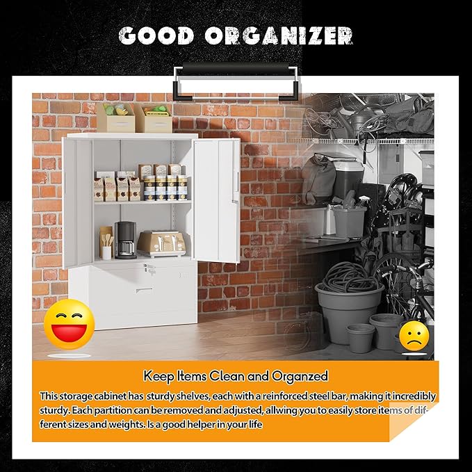 Greenvelly Metal Storage Cabinet - Image 7