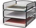Safco Onyx Desk Organizer, 3 Trays, Office and Classroom Mailbox, Paper and by SafcoProducts