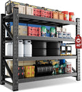 40" Wide Storage Shelves, 2000LBS Garage Shelving Heavy Duty, Standing Shelf by LISSIMO