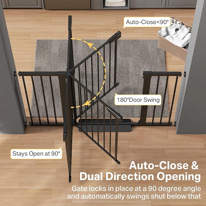 Cumbor 2 Pack 29.7"-51.5" Extra Wide Baby Gate - Image 5