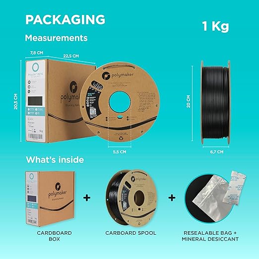 Polymaker PolyLite Yellow 3D Printer PETG Filament 1.75mm 1kg, Legacy PETG - Image 8