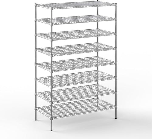24" Deep x 48" Wide x 74" Height Wire Shelving Kit | 8-Tier | NSF Commercial by Regal+Altair