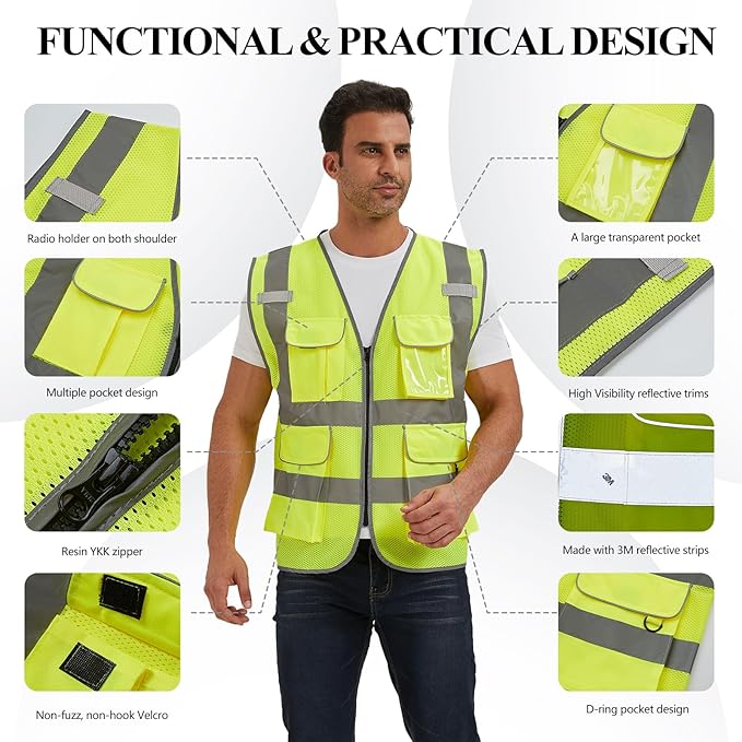 SIFE Reflective Safety Vest High Visibility Vest - Image 2
