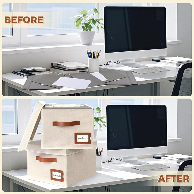 Storage Standard 2-Pack File Organizer Box - Image 9