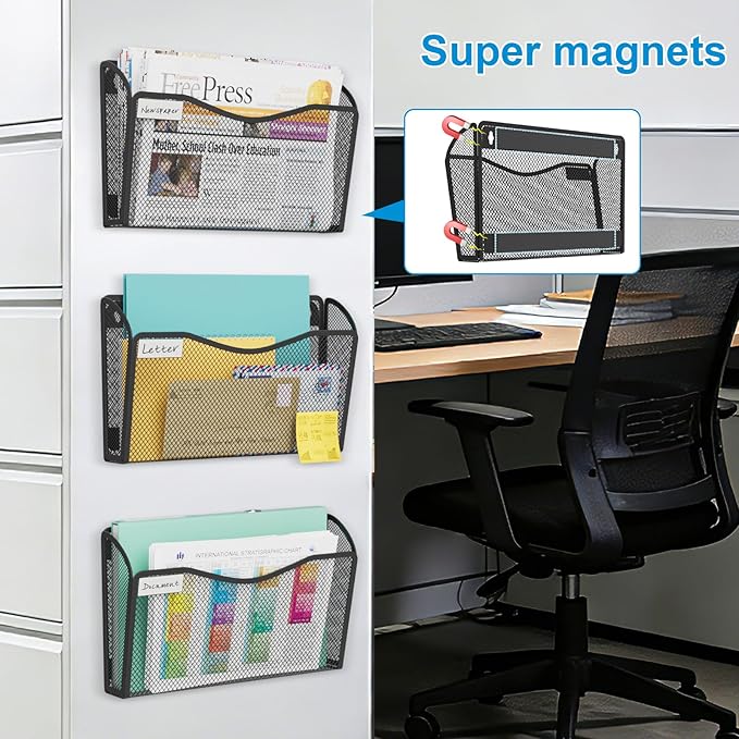 Magnetic Wall File Holder 3-Pack - Image 5
