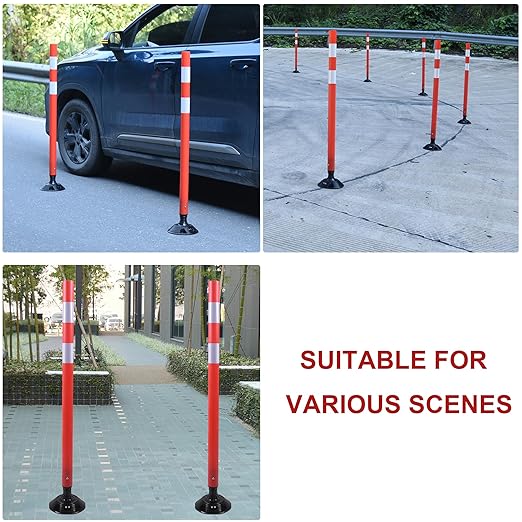 48" Traffic Cones 8-Pack with Heavy-Duty Spring Base - Image 6