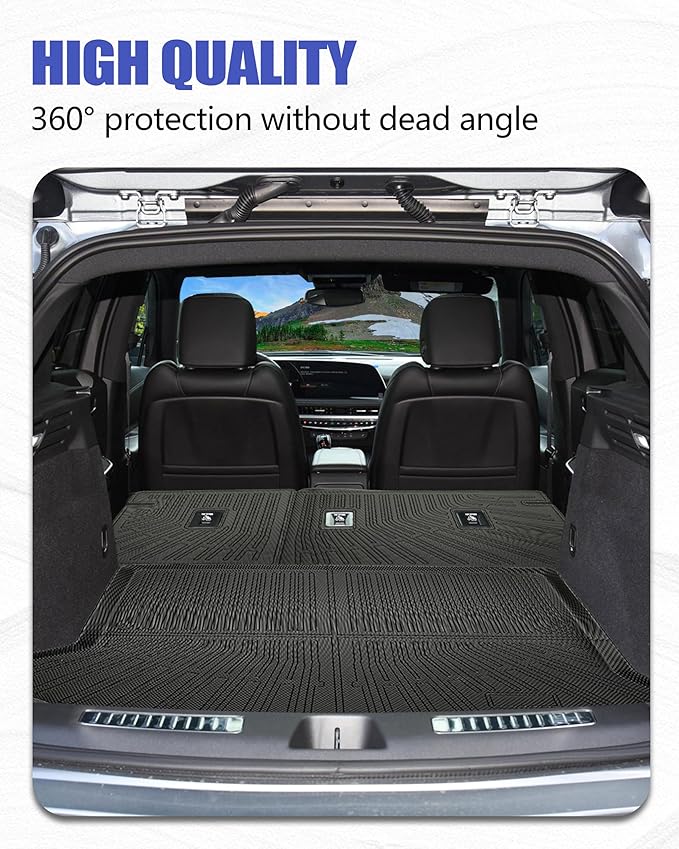Cargo Liners Backrest Mat for Cadillac XT4 Accessories 2019-2025 - Image 3