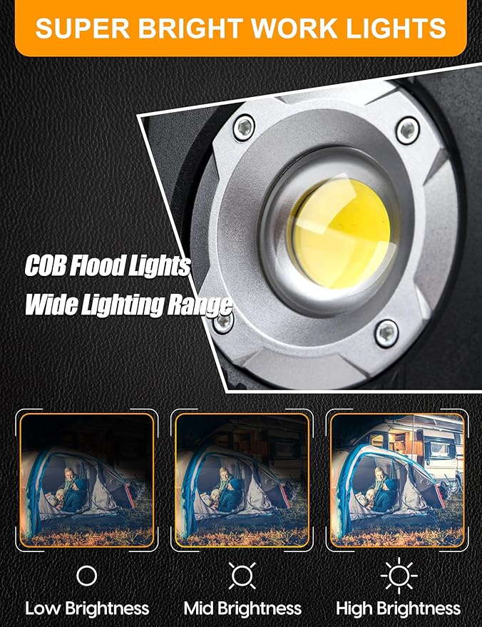 Adiding Rechargeable LED Work Light 4400mAh - Image 5