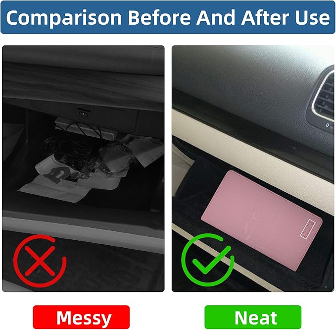 Car Registration and Insurance Holder Glove Box Folder-Premium Car Folder - Image 5