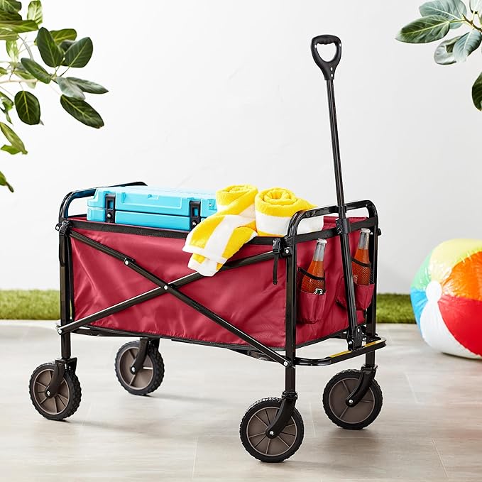 Amazon Basics Collapsible Folding Heavy Duty Utility Wagon - Image 6