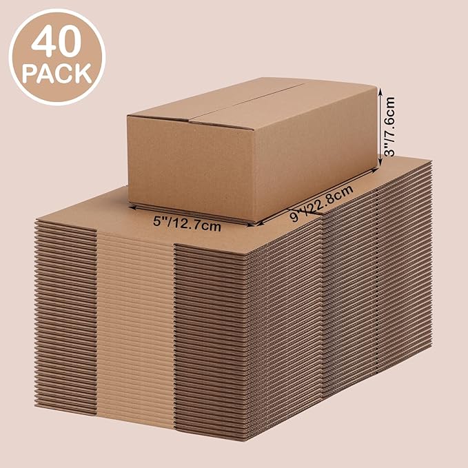 EdenseeLake 40 Pack 9x5x3 inches Shipping Boxes Small Cardboard Boxes - Image 7