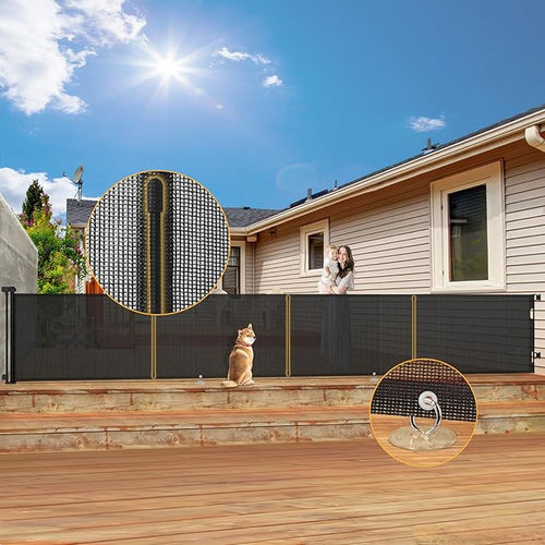 200'' Retractable Baby Gates Extra Wide, Extra Long Retractable Baby Gate by Home