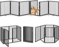 Vantas Folding No-Assembly Metal Pet Gate 120" Wide, Freestanding Accordion by Vantas