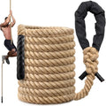 Climbing Rope Gym Workout - 10FT 15FT 20FT 25FT 30FT 35FT Heavy Duty Jute Thick by HOME