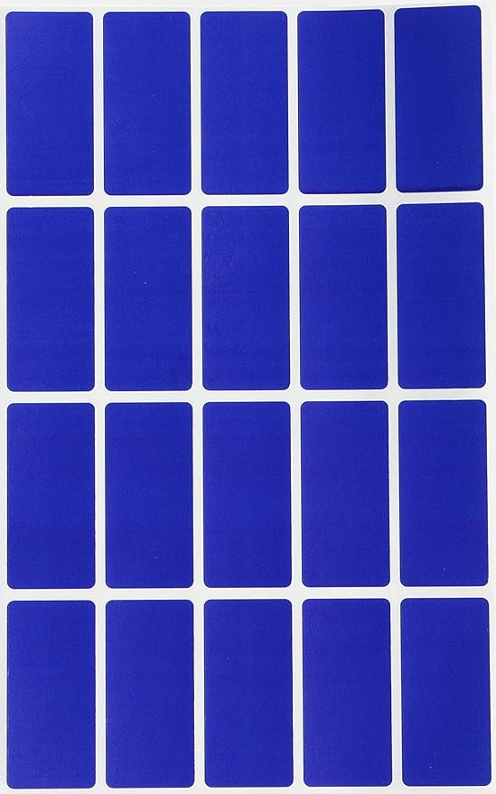 Royal Green Adhesive Sticker Labels in Blue 1.57 inch x 0.75-2000 Pack by RoyalGreen