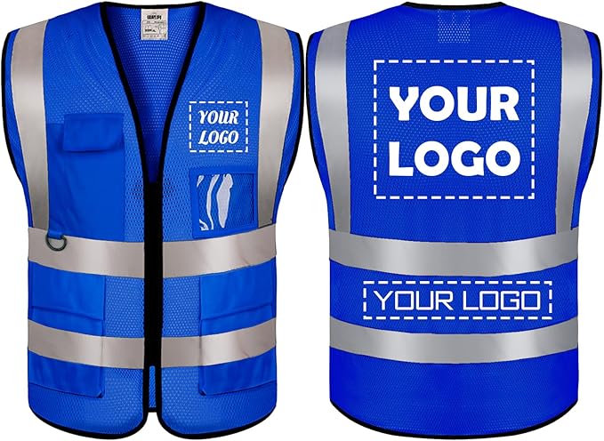 BeautyWill Mesh Safety Vest Custom Logo Class2 High Visibility Reflective Vest by BeautyWill