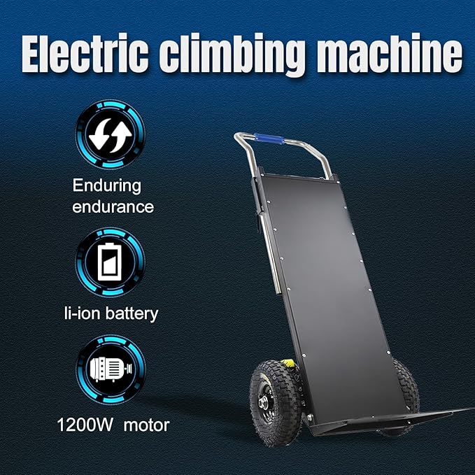 Electric Stair Climbing Dolly, Heavy Duty Cart 880lbs Capacity 1200W Motorized - Image 2